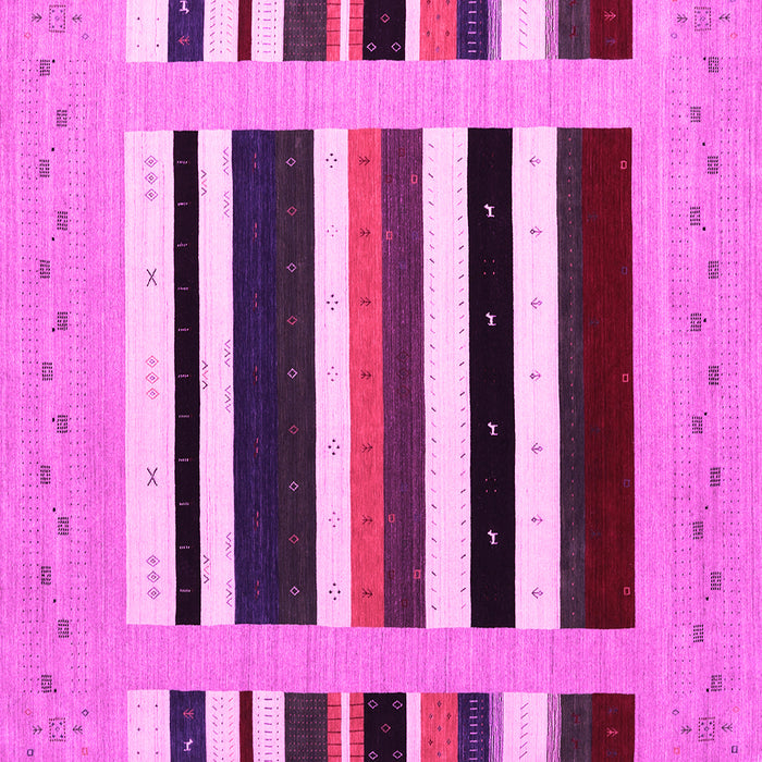Square Abstract Pink Contemporary Rug, con1904pnk