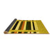 Sideview of Abstract Yellow Contemporary Rug, con1904yw