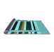 Sideview of Abstract Light Blue Contemporary Rug, con1904lblu