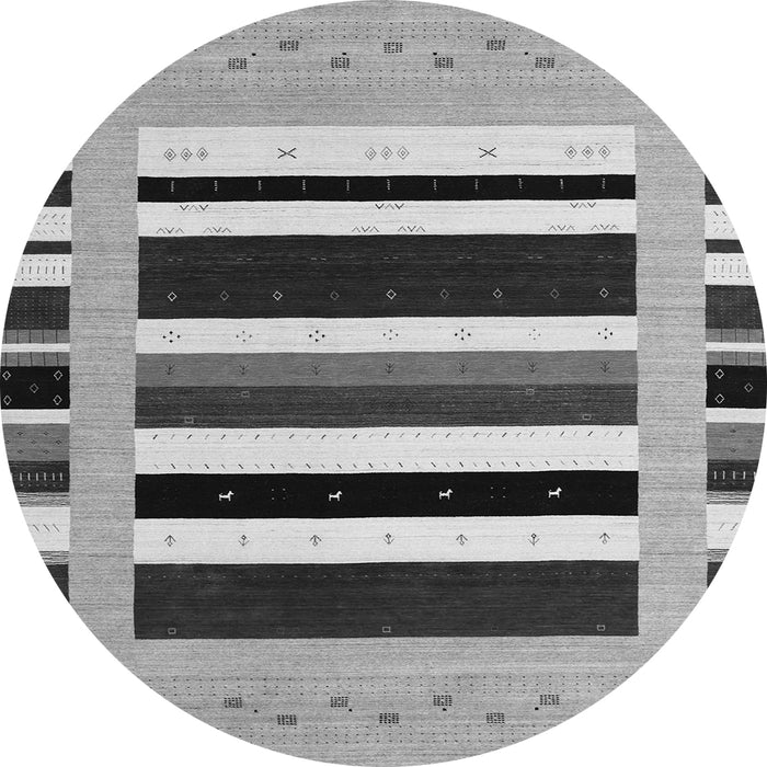 Machine Washable Abstract Gray Contemporary Rug, wshcon1904gry