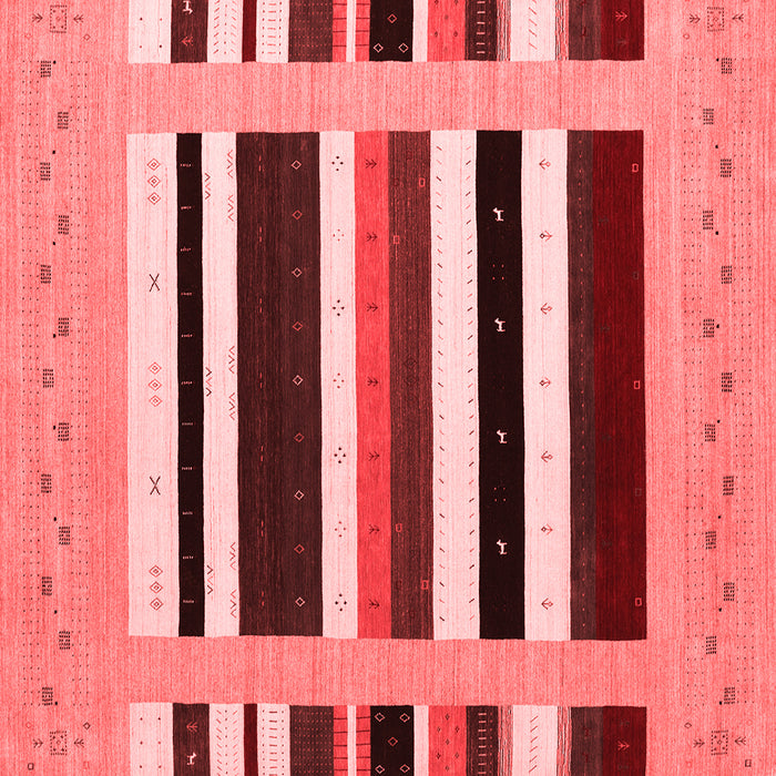 Abstract Red Contemporary Rug, con1904red