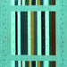 Square Abstract Turquoise Contemporary Rug, con1904turq