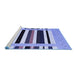 Sideview of Machine Washable Abstract Blue Contemporary Rug, wshcon1904blu