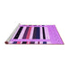 Sideview of Machine Washable Abstract Purple Contemporary Area Rugs, wshcon1904pur