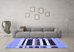 Machine Washable Abstract Blue Contemporary Rug in a Living Room, wshcon1904blu