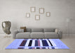 Machine Washable Abstract Blue Contemporary Rug in a Living Room, wshcon1905blu