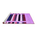 Sideview of Machine Washable Abstract Purple Contemporary Area Rugs, wshcon1905pur