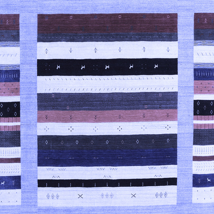 Abstract Blue Contemporary Rug, con1905blu