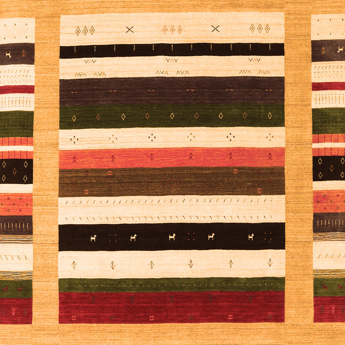 Abstract Orange Contemporary Rug, con1905org