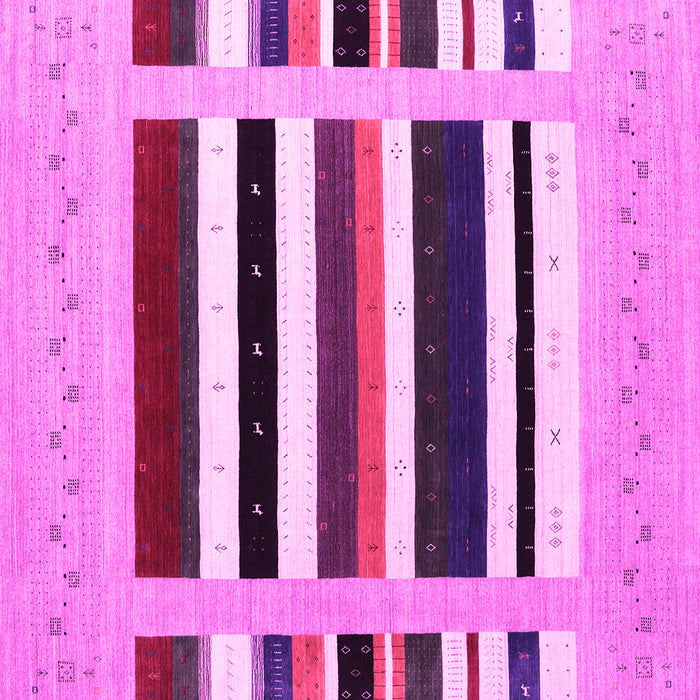 Square Abstract Pink Contemporary Rug, con1905pnk