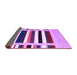 Sideview of Abstract Purple Contemporary Rug, con1905pur