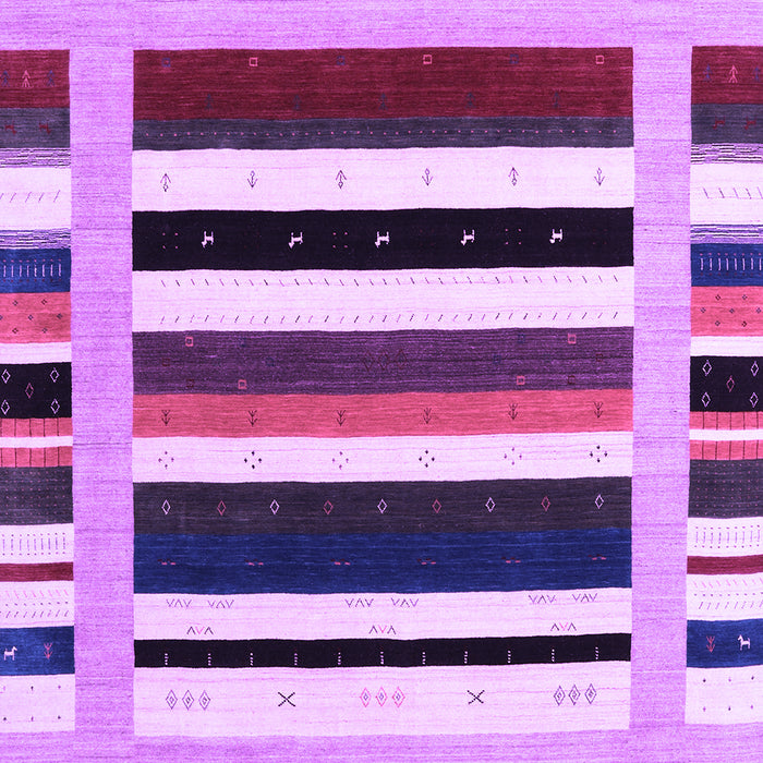 Machine Washable Abstract Purple Contemporary Area Rugs, wshcon1905pur