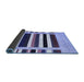 Sideview of Abstract Blue Contemporary Rug, con1905blu