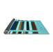 Sideview of Abstract Light Blue Contemporary Rug, con1905lblu