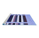 Sideview of Machine Washable Abstract Blue Contemporary Rug, wshcon1905blu