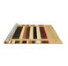 Sideview of Machine Washable Abstract Brown Contemporary Rug, wshcon1905brn