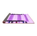 Sideview of Abstract Purple Contemporary Rug, con1906pur