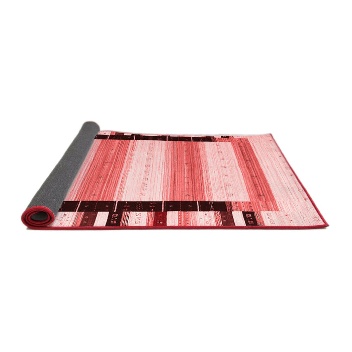 Abstract Red Contemporary Area Rugs