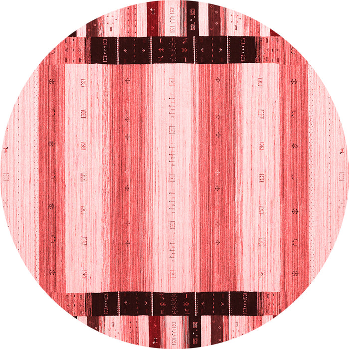 Machine Washable Abstract Red Contemporary Rug, wshcon1906red