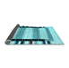 Sideview of Abstract Light Blue Contemporary Rug, con1906lblu