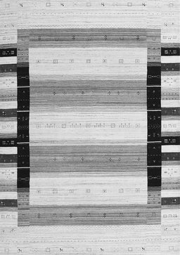 Abstract Gray Contemporary Rug, con1906gry