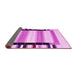 Sideview of Abstract Pink Contemporary Rug, con1906pnk