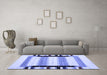 Machine Washable Abstract Blue Contemporary Rug in a Living Room, wshcon1906blu