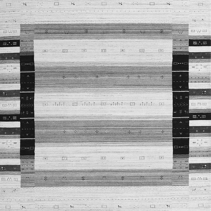 Serging Thickness of Abstract Gray Contemporary Rug, con1906gry