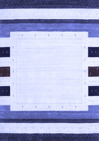 Solid Blue Modern Rug, con1907blu