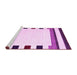 Sideview of Machine Washable Solid Pink Modern Rug, wshcon1907pnk