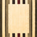 Square Solid Brown Modern Rug, con1907brn