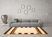 Machine Washable Solid Orange Modern Area Rugs in a Living Room, wshcon1907org