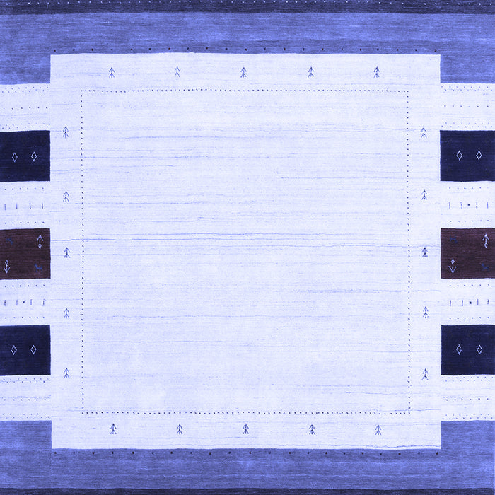 Solid Blue Modern Rug, con1907blu