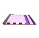 Sideview of Solid Purple Modern Rug, con1907pur