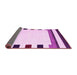 Sideview of Solid Pink Modern Rug, con1907pnk