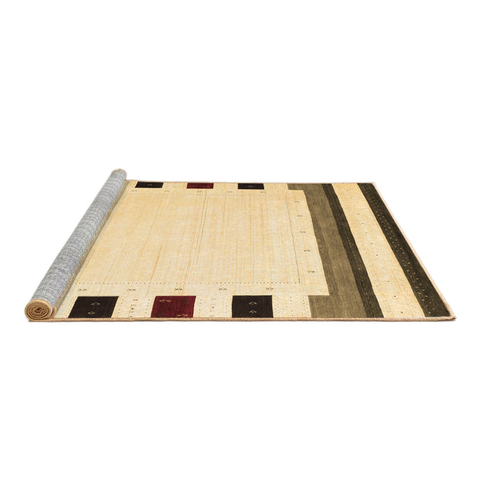 Sideview of Machine Washable Solid Brown Modern Rug, wshcon1907brn