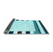 Sideview of Solid Light Blue Modern Rug, con1907lblu