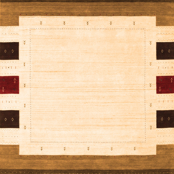 Solid Orange Modern Rug, con1907org