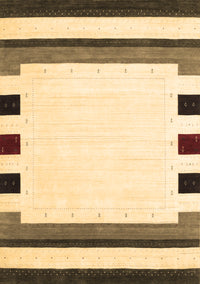 Solid Brown Modern Rug, con1907brn