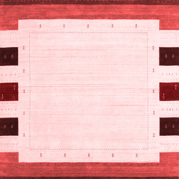 Solid Red Modern Area Rugs