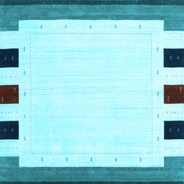 Machine Washable Solid Light Blue Modern Rug, wshcon1907lblu