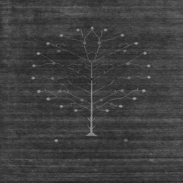 Serging Thickness of Abstract Gray Contemporary Rug, con1908gry