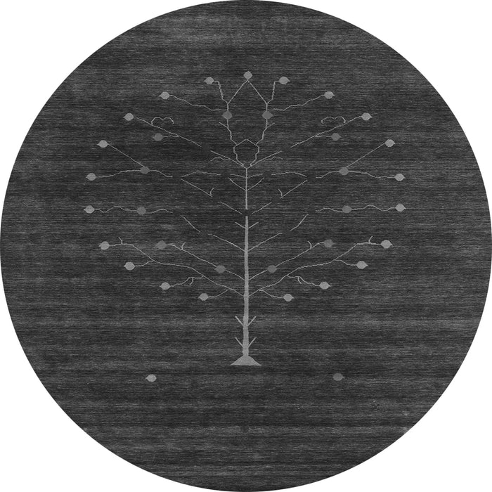 Machine Washable Abstract Gray Contemporary Rug, wshcon1908gry