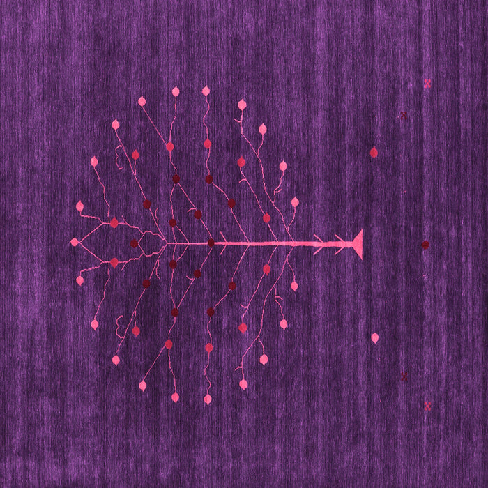 Square Abstract Pink Contemporary Rug, con1908pnk