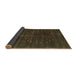 Sideview of Abstract Brown Contemporary Rug, con1908brn