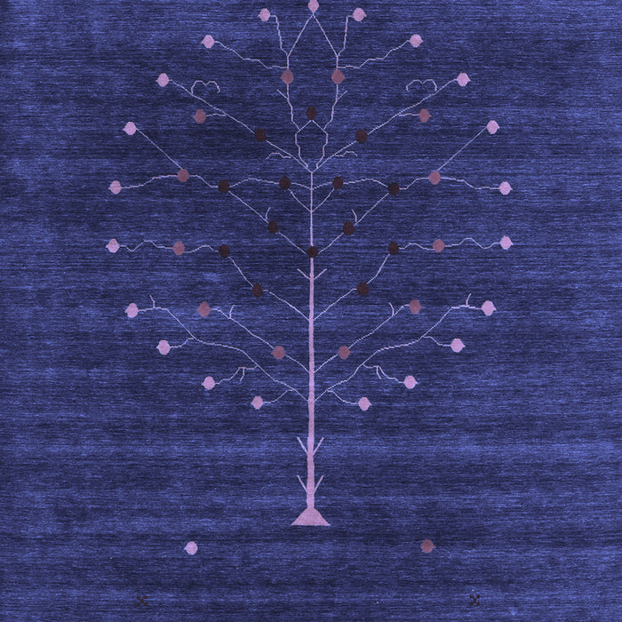 Abstract Blue Contemporary Rug, con1908blu