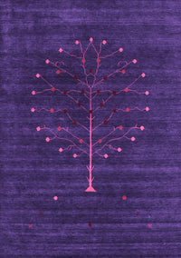 Abstract Purple Contemporary Rug, con1908pur