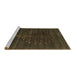 Sideview of Machine Washable Abstract Brown Contemporary Rug, wshcon1908brn