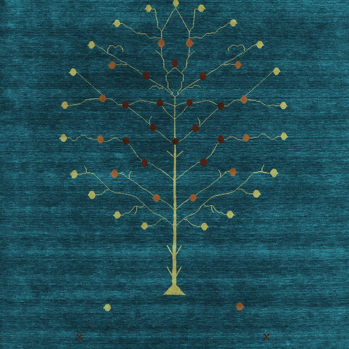 Abstract Light Blue Contemporary Rug, con1908lblu