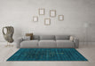 Machine Washable Abstract Light Blue Contemporary Rug in a Living Room, wshcon1908lblu